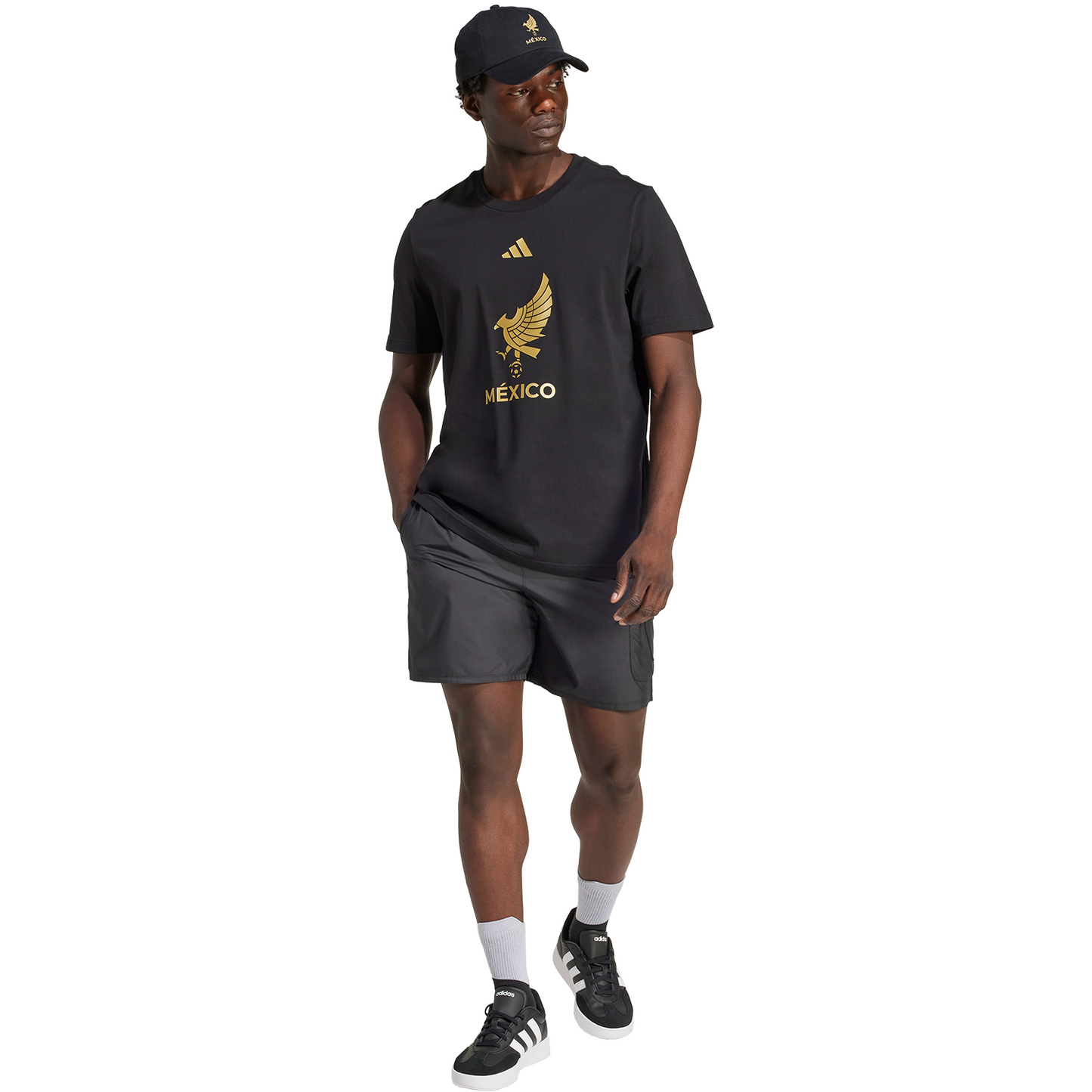adidas Mexico Men's México de Oro DNA Short Sleeve Tee