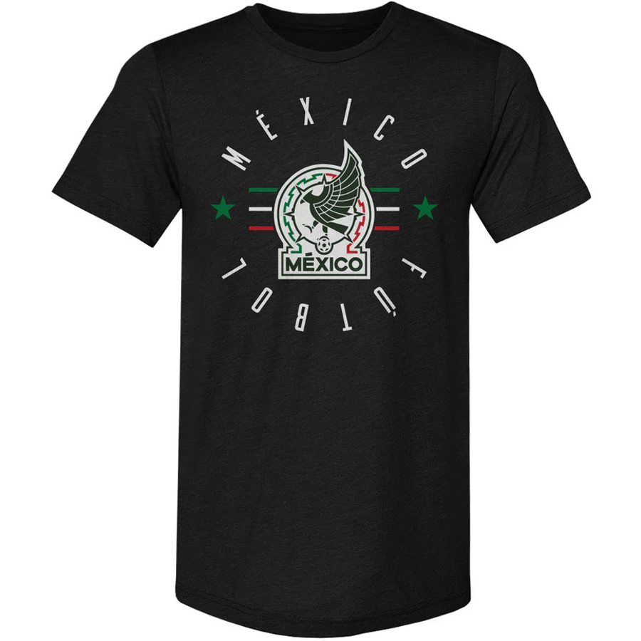 500 Level Mexico Futbol Adult Tee Tri Bl