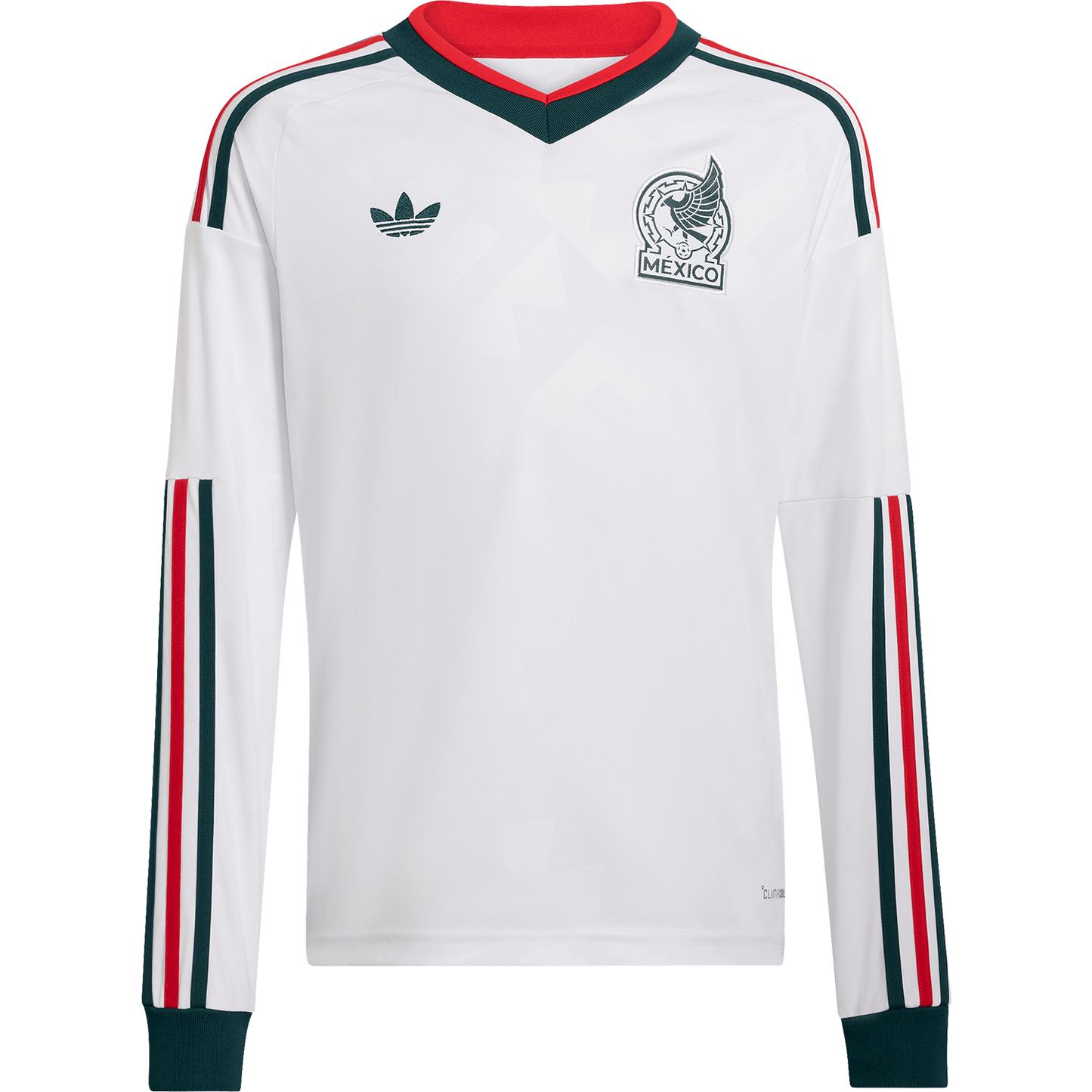 adidas Youth Mexico Away 2026 Stadium Long Sleeve Jersey