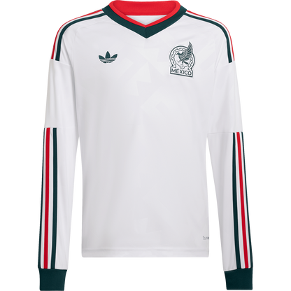 adidas Youth Mexico Away 2026 Stadium Long Sleeve Jersey