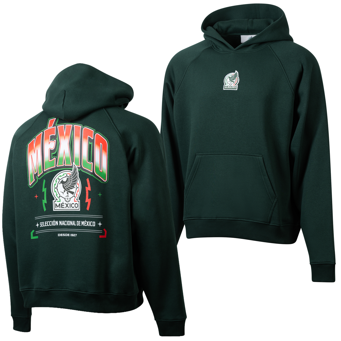 Mexico Men's Woven Badge Oversized Hoodie