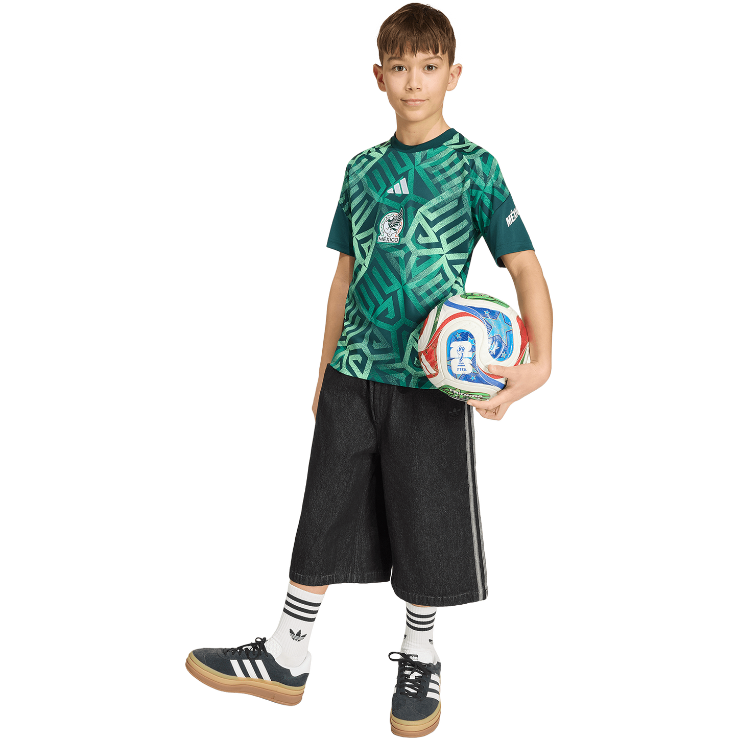 adidas Youth Mexico Home Pre-Match Jersey
