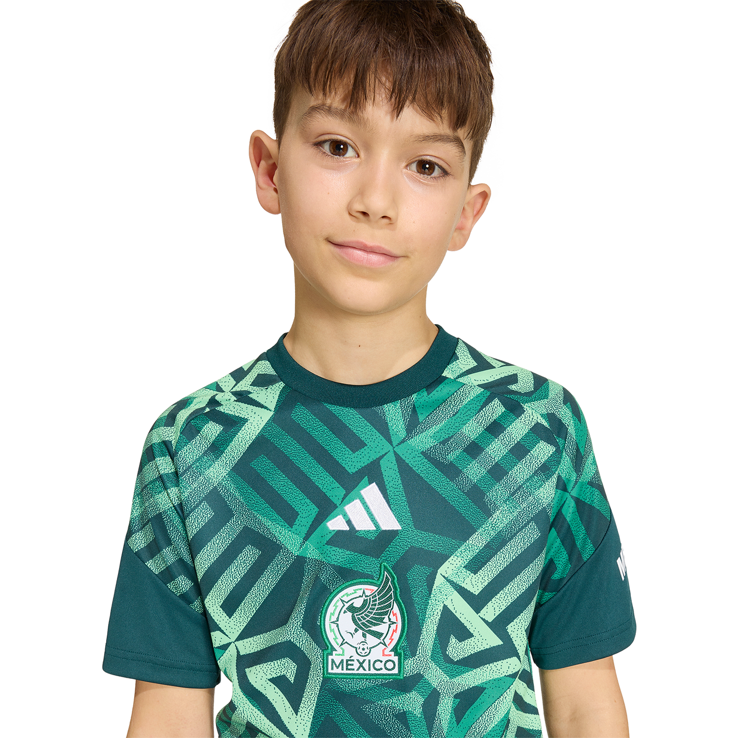 adidas Youth Mexico Home Pre-Match Jersey