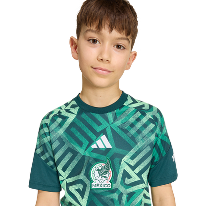 adidas Youth Mexico Home Pre-Match Jersey