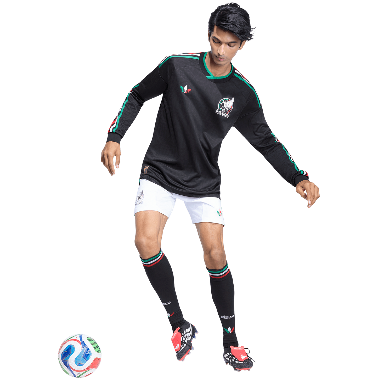 adidas Men's Mexico 3rd 2026 Authentic Long Sleeve Jersey