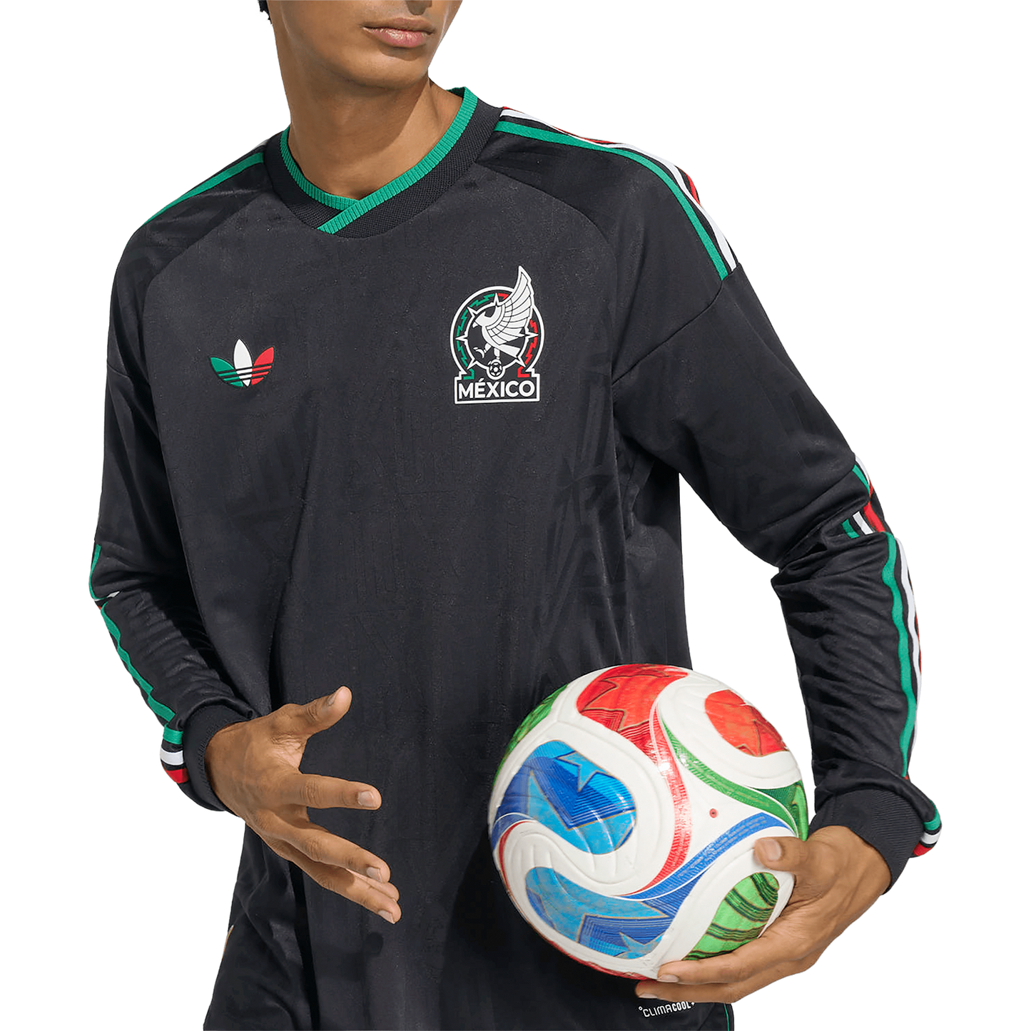 adidas Men's Mexico 3rd 2026 Authentic Long Sleeve Jersey