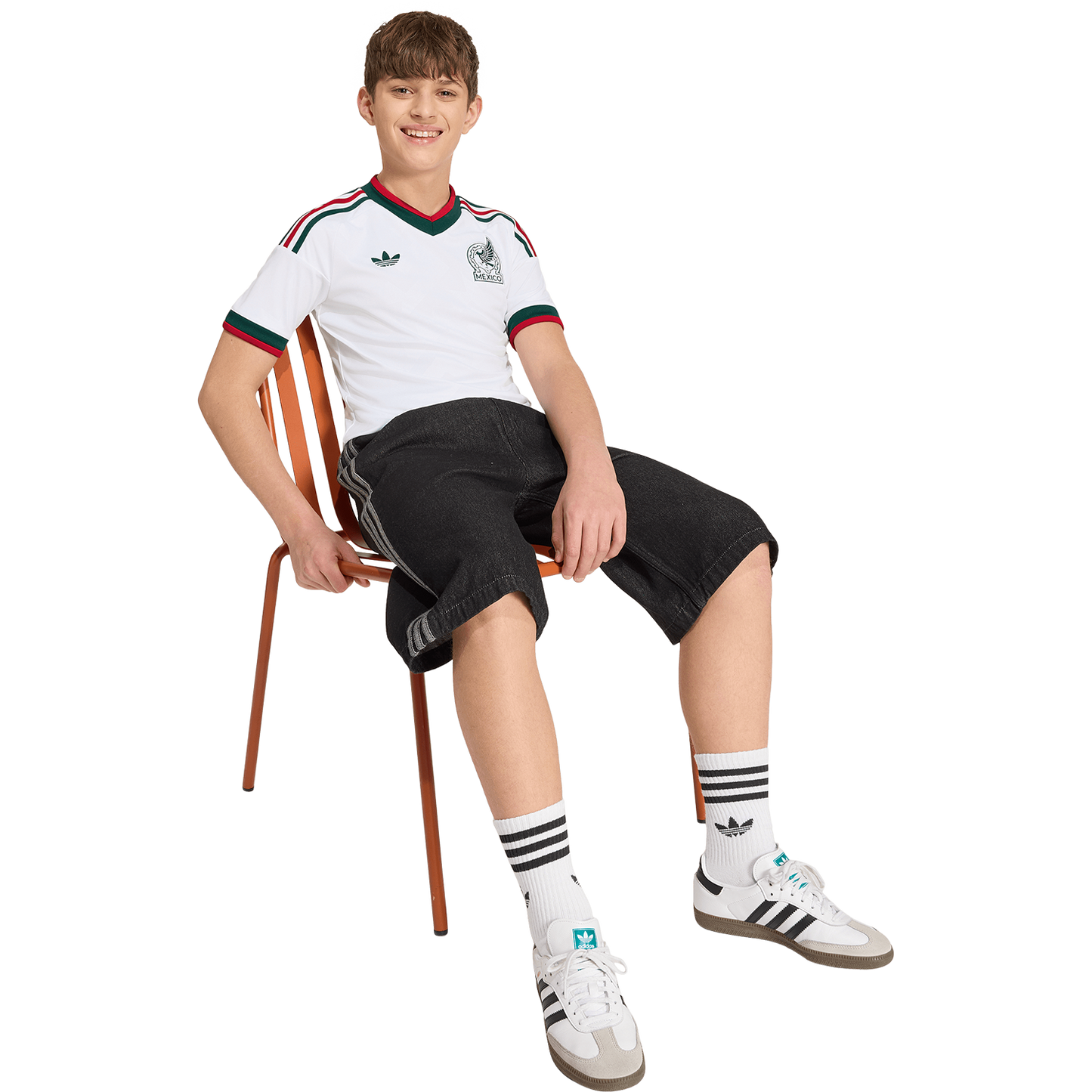 adidas Youth Mexico Away 2026 Stadium Jersey