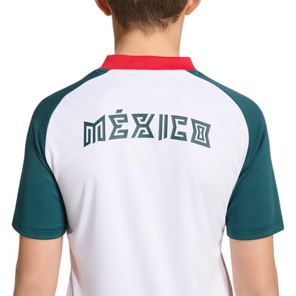 adidas Youth Mexico Away Pre-Match Jersey
