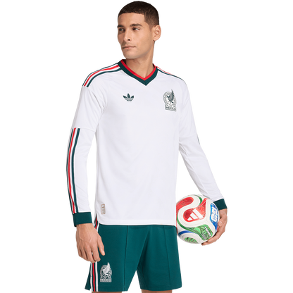 adidas Men's Mexico Away 2026 Authentic Long Sleeve Jersey