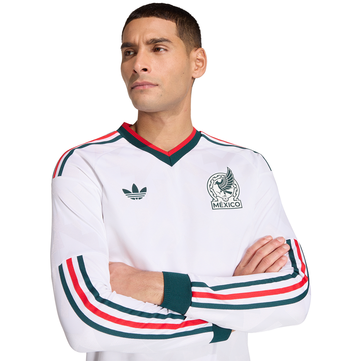 adidas Men's Mexico Away 2026 Authentic Long Sleeve Jersey