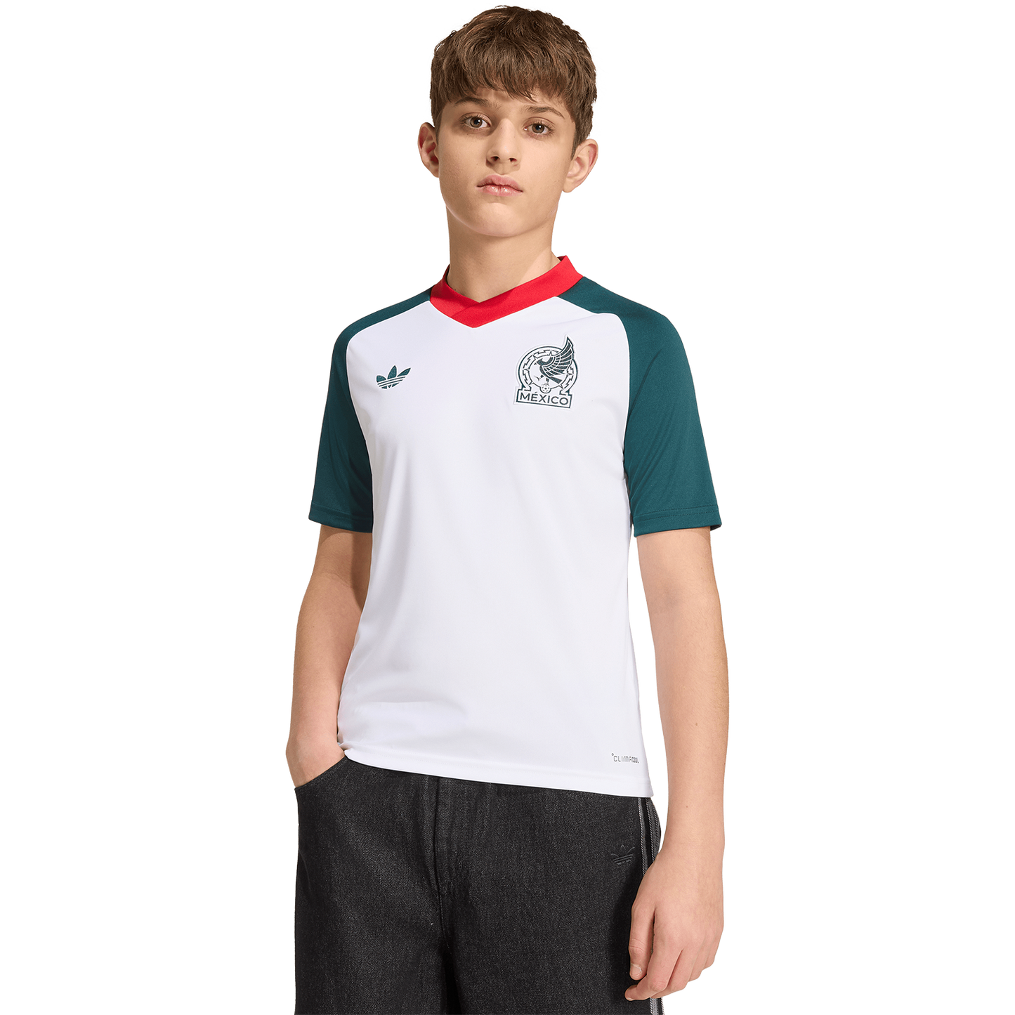 adidas Youth Mexico Away Pre-Match Jersey