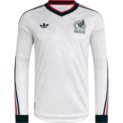 adidas Men's Mexico Away 2026 Authentic Long Sleeve Jersey
