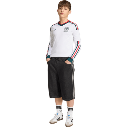 adidas Youth Mexico Away 2026 Stadium Long Sleeve Jersey